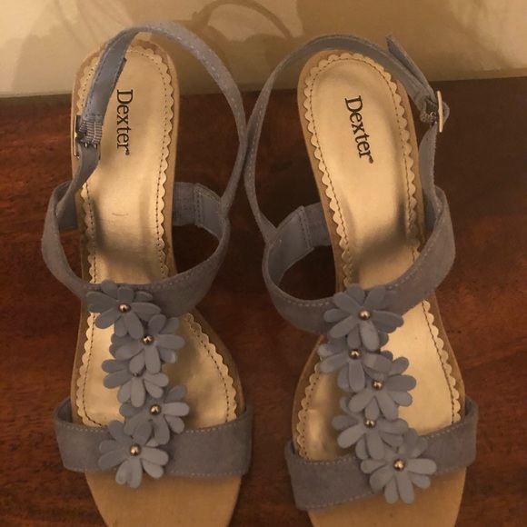 Light blue floral wedges - Picture 13 of 15